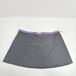 MICHAEL Michael Kors Swim Cover-Up A-line Mini Skirt Size L Gray Purple